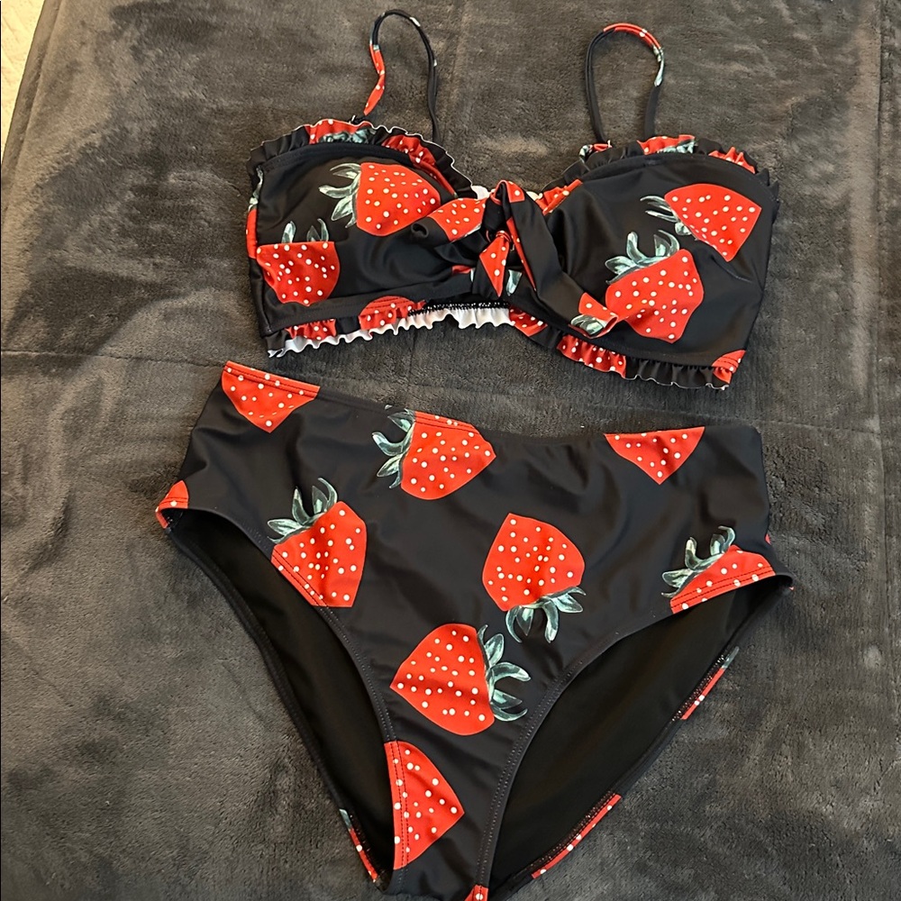 Strawberry print bikini